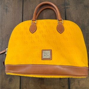Dooney & Bourke Yellow and Brown Satchel